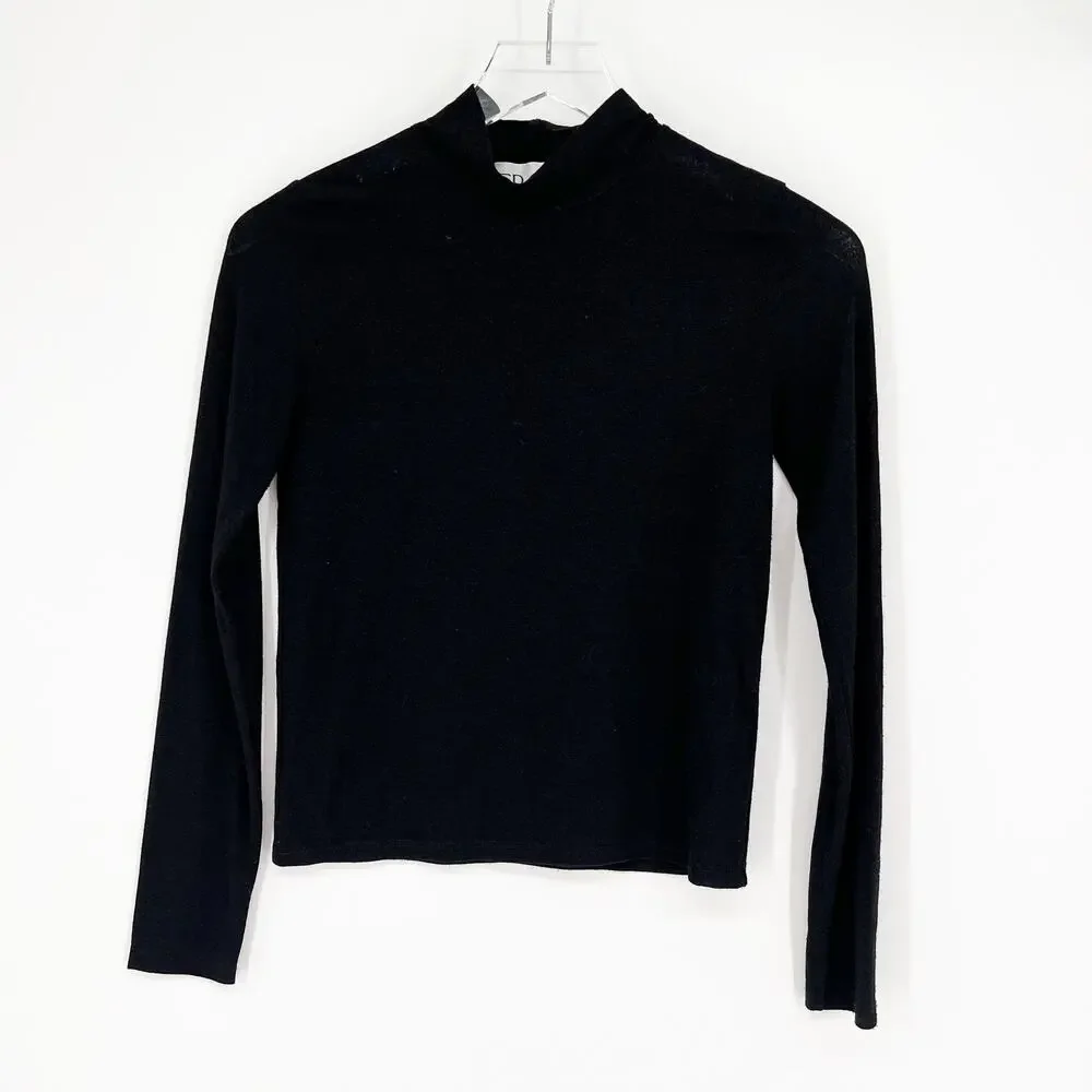 Eros Sparkle‎ Mock Neck Classic Pullover S Black - Picture 2 of 7